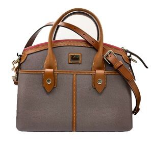Dooney & Bourke Saffiano Grain Leather Domed Satchel